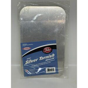 NOS VTG Fuller Instant Silver Tarnish Medallion 9" X 6" Aluminum